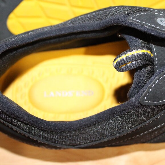 4b   LANDS END MEND WALKING/WATER SHOES - 13 D  BLACK - Picture 8 of 8